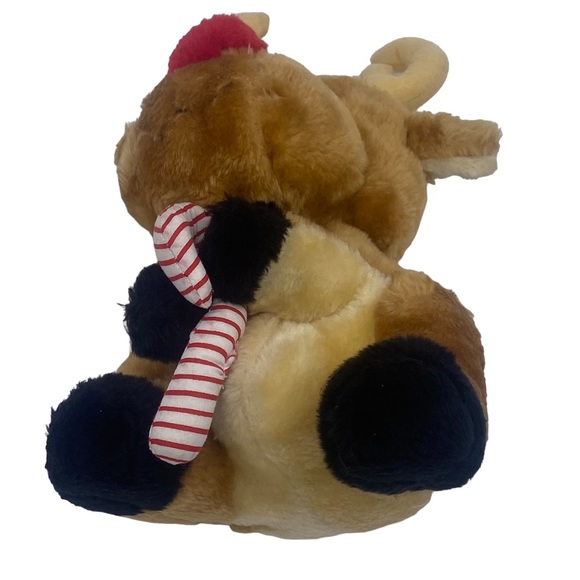 Vtg House of Lloyd Plush Reindeer w/ Candy Cane Christmas Toy Stuffed Animal 12” - Picture 8 of 11